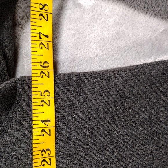 The North Face GORDON LYONS 1/4 Zip Sweater Knit Fleece Jacket Charcoal Men’s XL - Picture 6 of 7